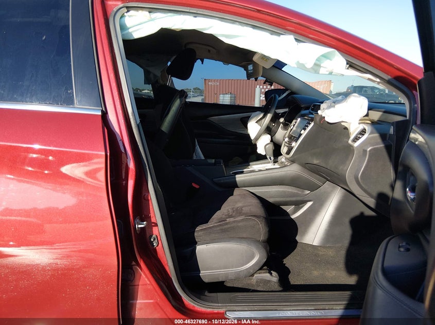 Vin: 5n1az2mg6jn187256, lot: 46827943, nissan murano s 20183