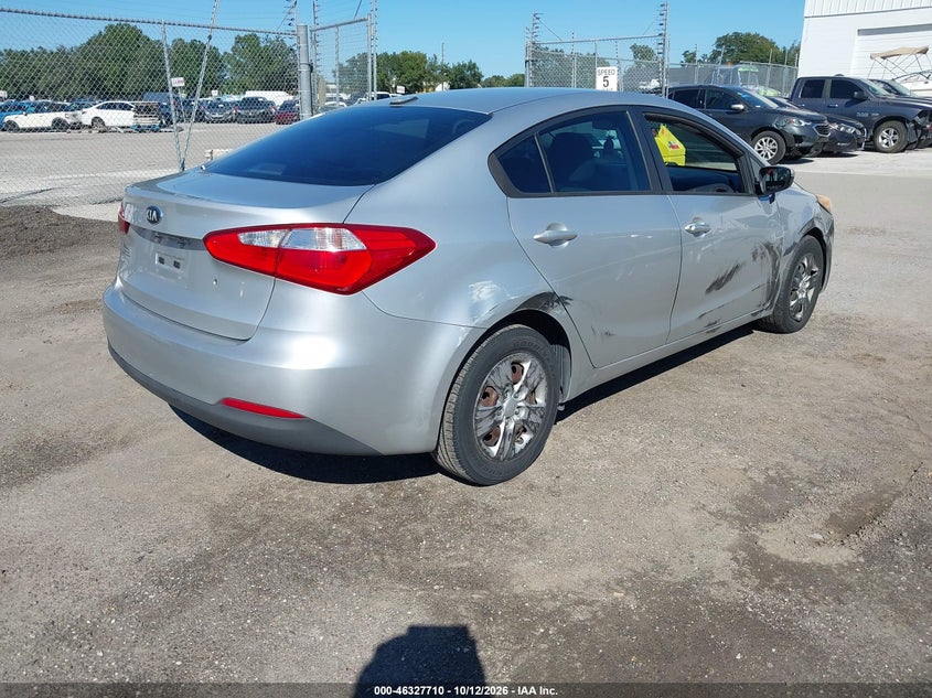 Vin: knafk4a64e5189466, lot: 46827963, kia forte lx 20144