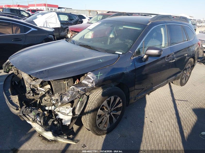 2016 Subaru Outback 2.5I Limited, Front End, IAAI, VIN 4S4BSAJC2G3295477 — photo 2