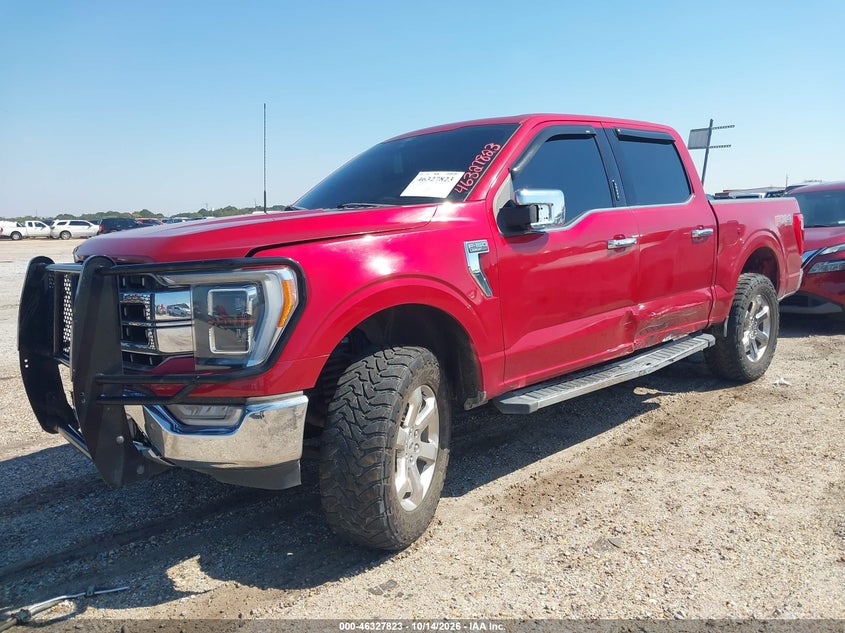 2021 Ford F-150 Lariat, Неизвестно, IAAI, VIN 1FTFW1E58MKE33496 — фото 2