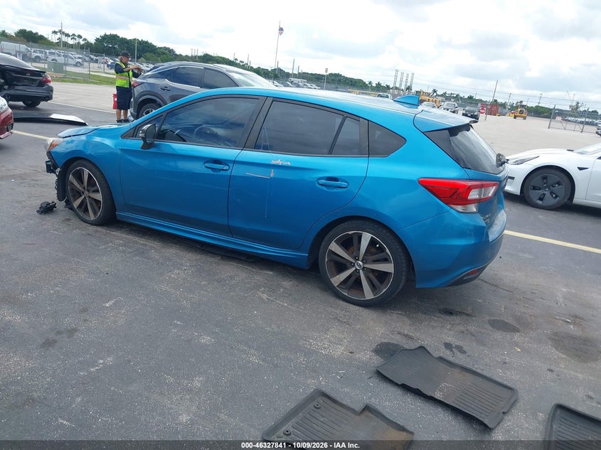 Vin: 4s3gtal65j3737237, lot: 46828094, subaru impreza 2.0i sport 20183