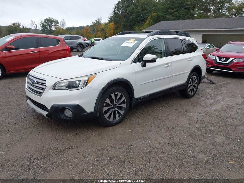 Vin: 4s4bselc9f3287573, lot: 46828102, subaru outback 3.6r limited 20152