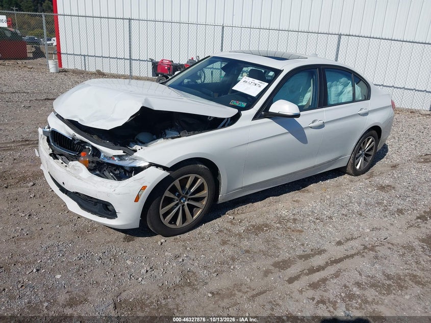 2017 BMW 320I xDrive, Front End, IAAI, VIN WBA8E5G32HNU44879 — photo 2