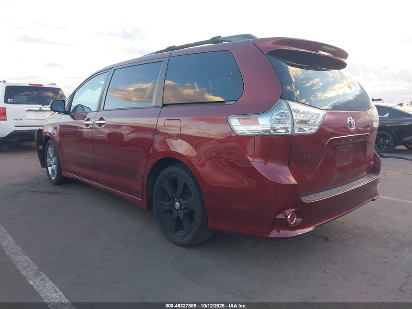 Vin: 5tdxk3dc5es483360, lot: 46828142, toyota sienna se 8 passenger 20143