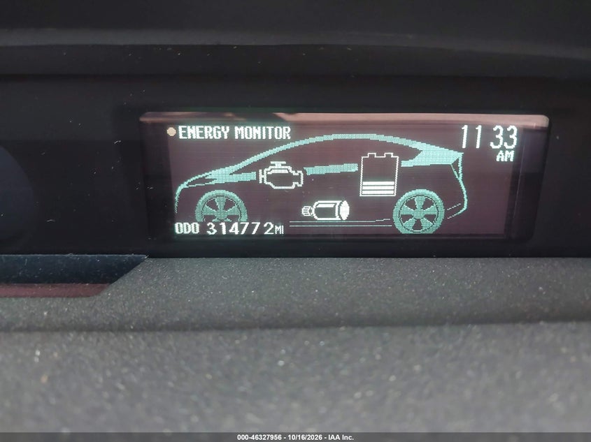 TOYOTA PRIUS 2011 VIN JTDKN3DUXB1472826