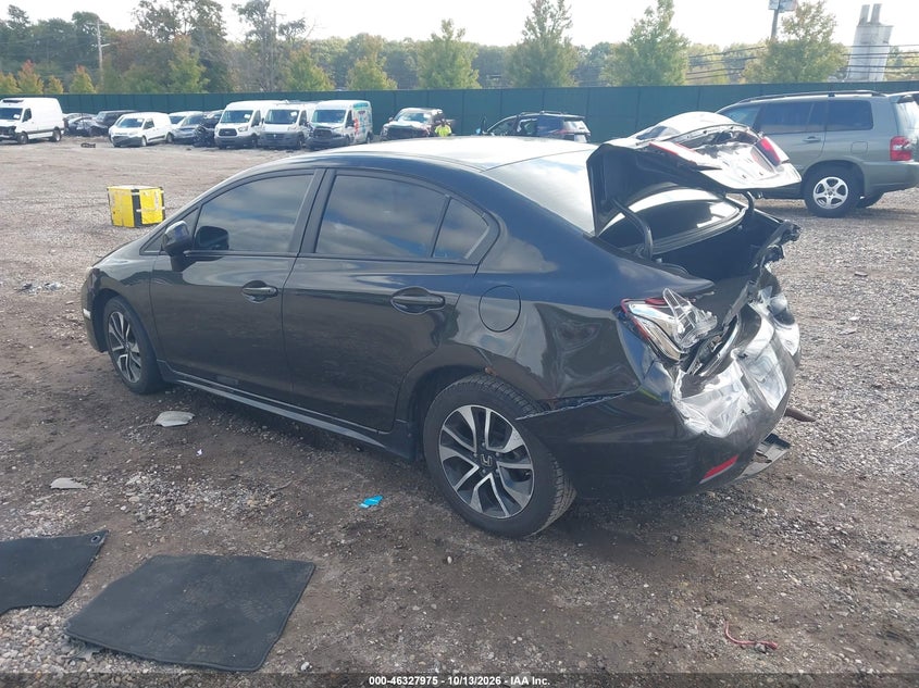 Vin: 19xfb2f8xde252297, lot: 46828228, honda civic ex 20133