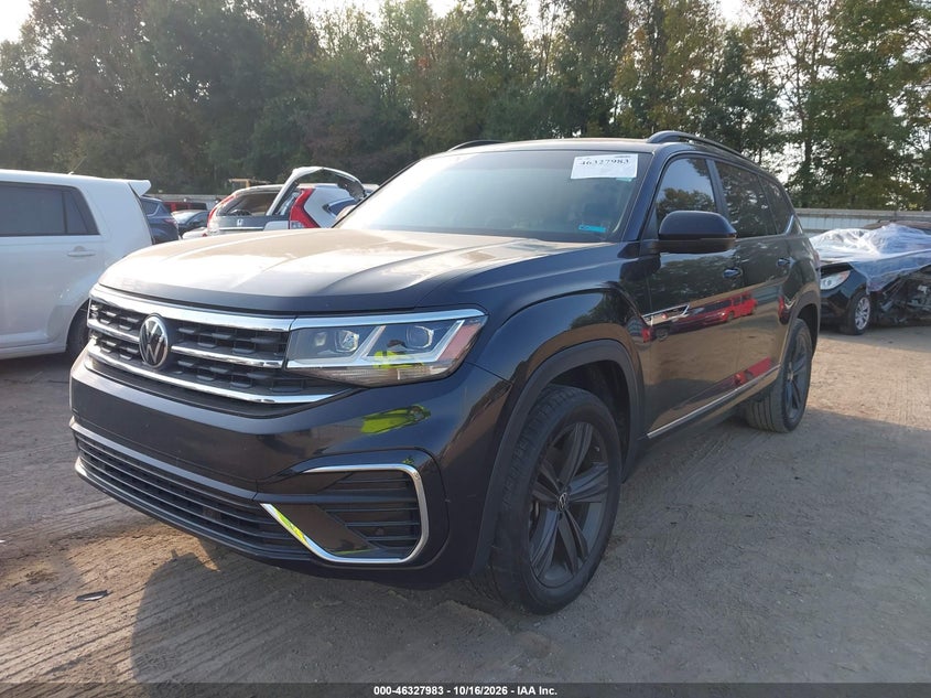 2021 Volkswagen Atlas 3.6L V6 Se W/Technology R-Line, Rear, IAAI, VIN 1V2PR2CA1MC545146 — photo 2