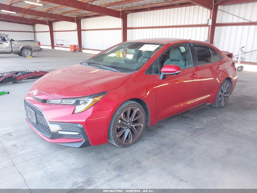 2021 Toyota Corolla Se, Rear, IAAI, VIN 5YFS4MCE7MP077679 — photo 2
