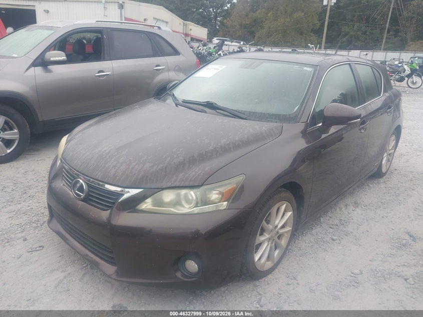 Vin: jthkd5bh6c2063432, lot: 46828252, lexus ct 200h premium 20122
