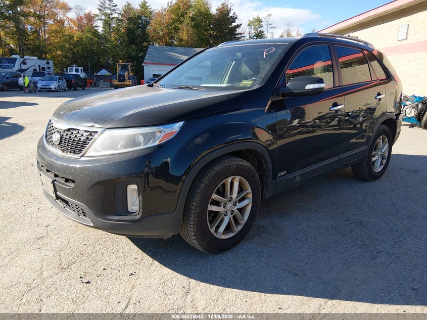 Vin: 5xyktca69eg477919, lot: 46828296, kia sorento lx 20142