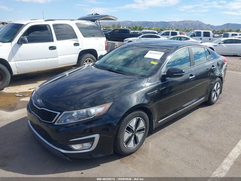 Vin: knagm4ad8d5060612, lot: 46828466, kia optima hybrid lx 20132