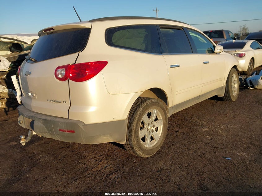 Vin: 1gnkrged0cj317169, lot: 46828485, chevrolet traverse 1lt 20124