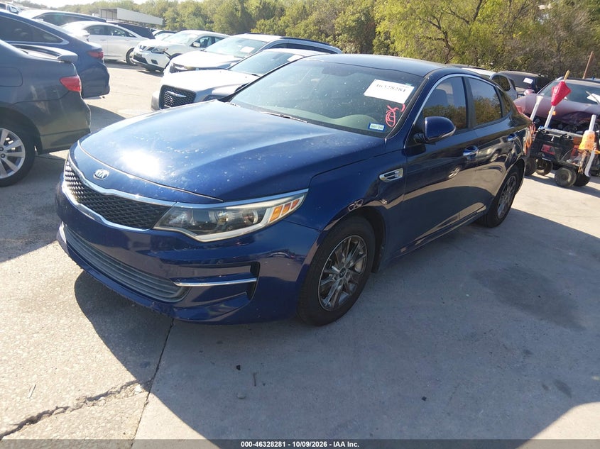 Vin: 5xxgt4l30jg191535, lot: 46828534, kia optima lx 20182