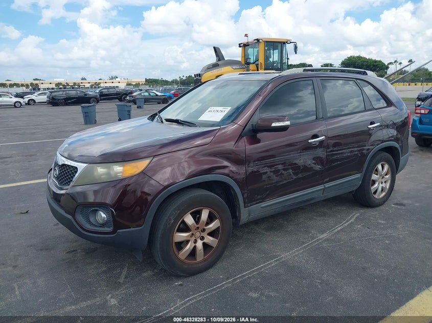 Vin: 5xykt3a12bg148835, lot: 46828537, kia sorento lx 20112