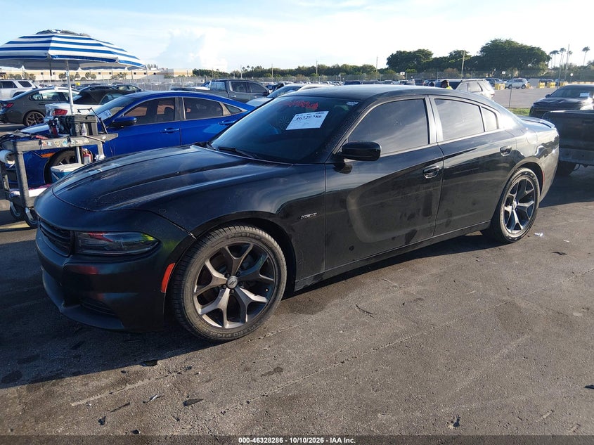 Vin: 2c3cdxct2jh122117, lot: 46828539, dodge charger r/t rwd 20182