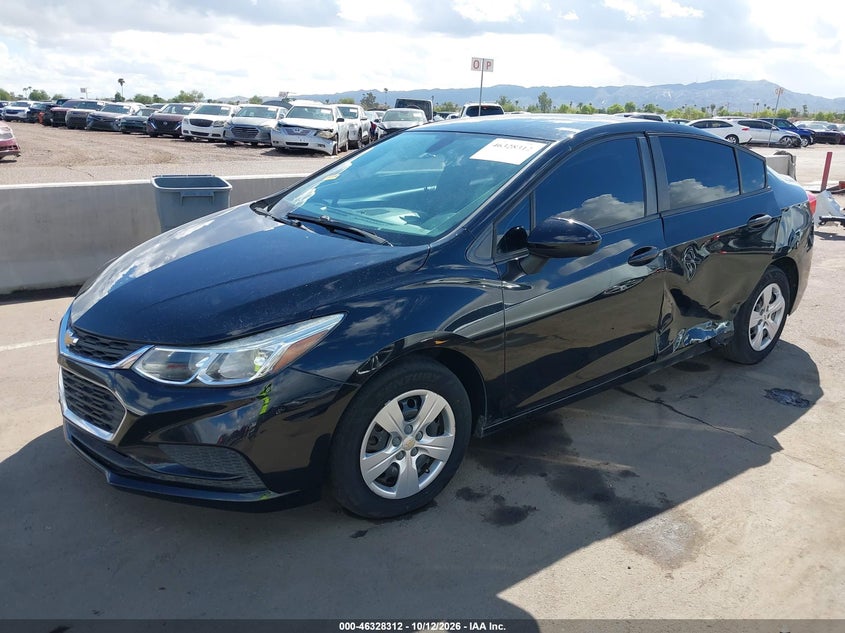 2017 Chevrolet Cruze Ls Auto, Левый бок, IAAI, VIN 1G1BC5SM6H7116215 — фото 2