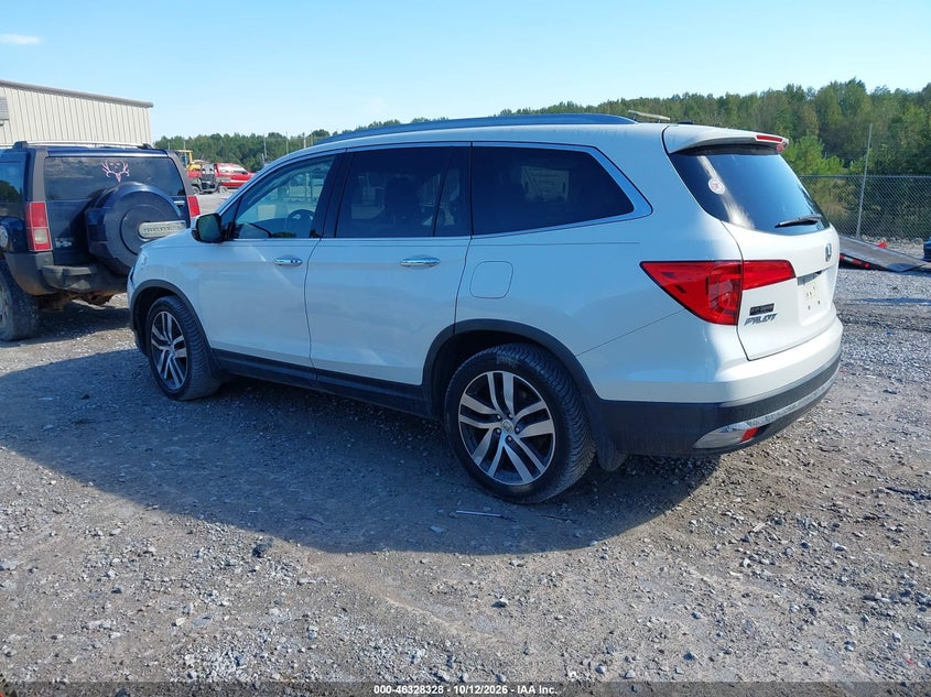 Vin: 5fnyf5h97hb007283, lot: 46828581, honda pilot touring 20173