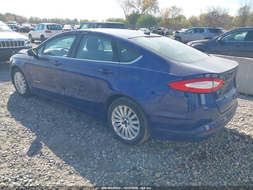 Vin: 3fa6p0lu1dr237323, lot: 46828595, ford fusion hybrid se 20133