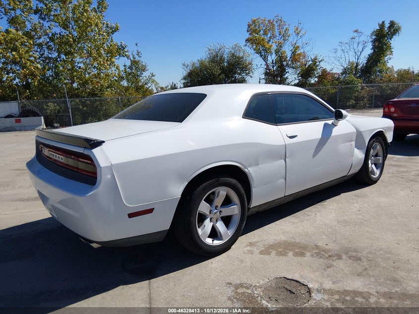 Vin: 2c3cdyag4dh607603, lot: 46828666, dodge challenger sxt 20134