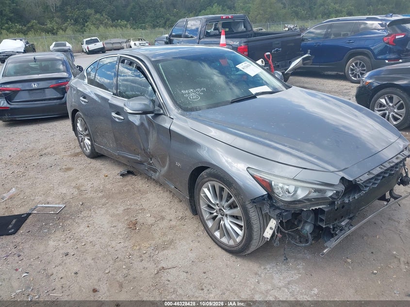 Vin: jn1ev7apxkm543737, lot: 46828681, infiniti q50 3.0t luxe 20191