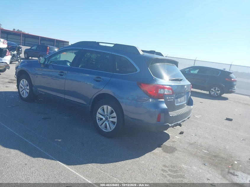 Vin: 4s4bsadc6g3309666, lot: 46828735, subaru outback 2.5i premium 20163