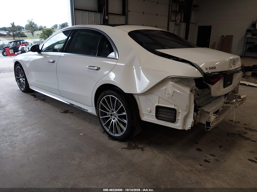 Vin: w1k6g7gb4ta355828, lot: 46828751, mercedes-benz s 580 4matic 20263