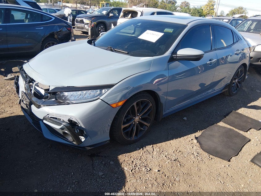 Vin: shhfk7h99lu406055, lot: 46828785, honda civic sport touring 20202