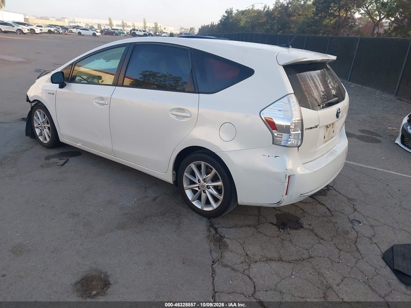Vin: jtdzn3eu7d3259143, lot: 46828810, toyota prius v five 20133