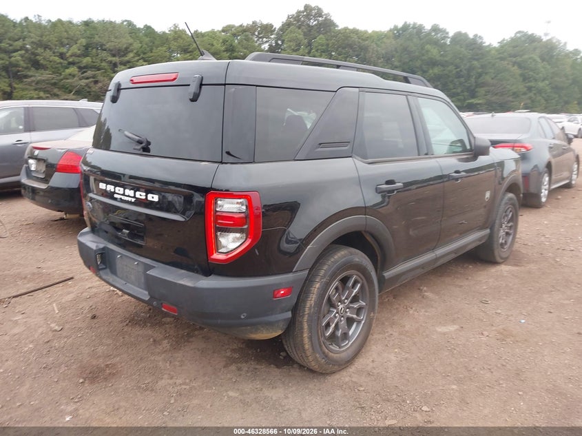 Vin: 3fmcr9b69nrd19456, lot: 46828820, ford bronco sport big bend 20224