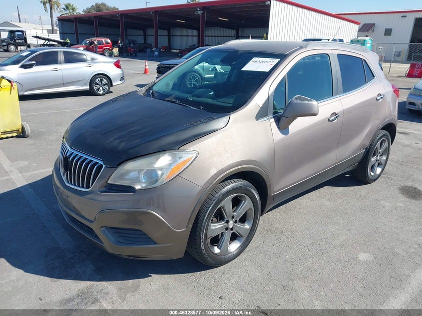 Vin: kl4cjesb1db192846, lot: 46828830, buick encore 20132