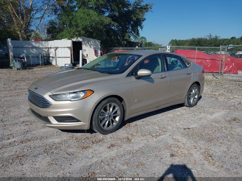 Vin: 3fa6p0lu1hr337346, lot: 46828862, ford fusion hybrid se 20172