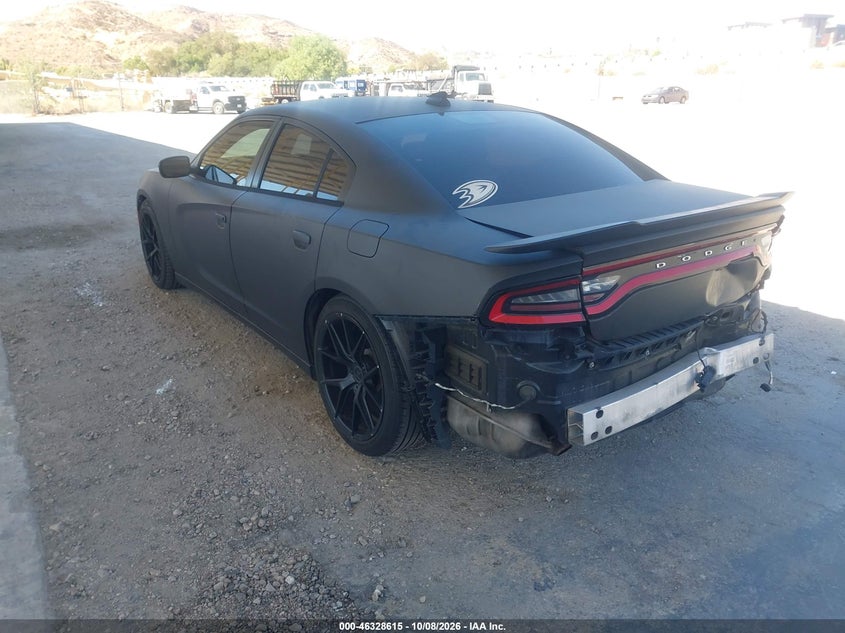 Vin: 2c3cdxhg9gh303574, lot: 46828868, dodge charger sxt 20163