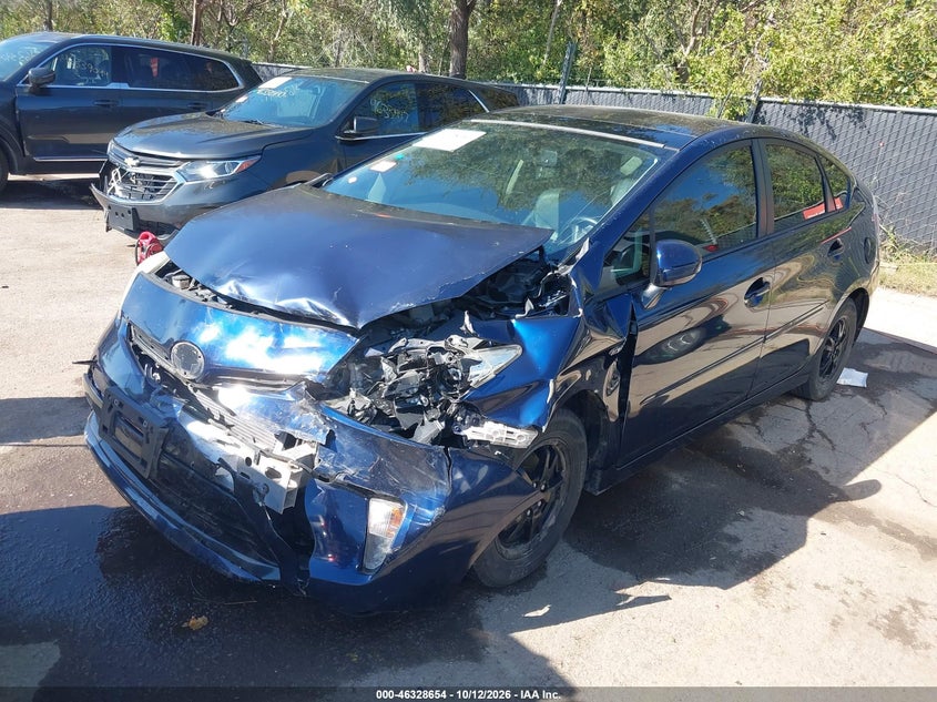 Vin: jtdkn3du7f1957740, lot: 46828907, toyota prius four 20152