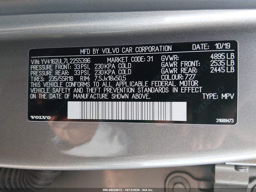 2020 VOLVO XC40 T5 INSCRIPTION · Фото 9