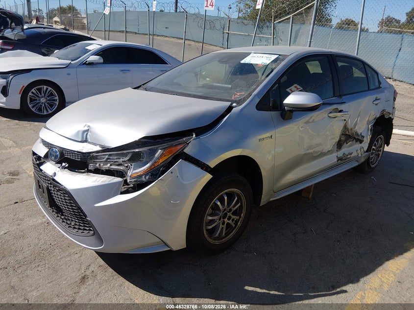 Vin: jtdeamdexmj019896, lot: 46829019, toyota corolla hybrid le 20212