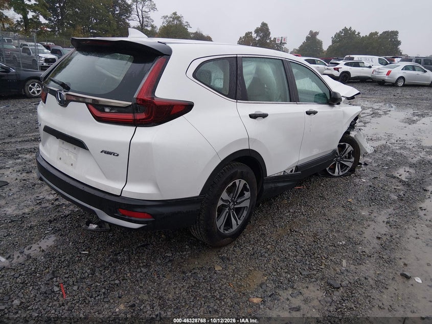 Vin: 2hkrw2h25lh623273, lot: 46829021, honda cr-v awd lx 20204