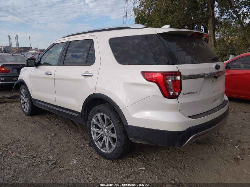 Vin: 1fm5k8f87ggc27176, lot: 46829048, ford explorer limited 20163