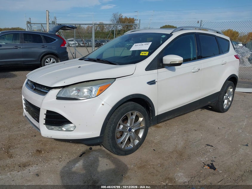 Vin: 1fmcu9j90euc24884, lot: 46829052, ford escape titanium 20142
