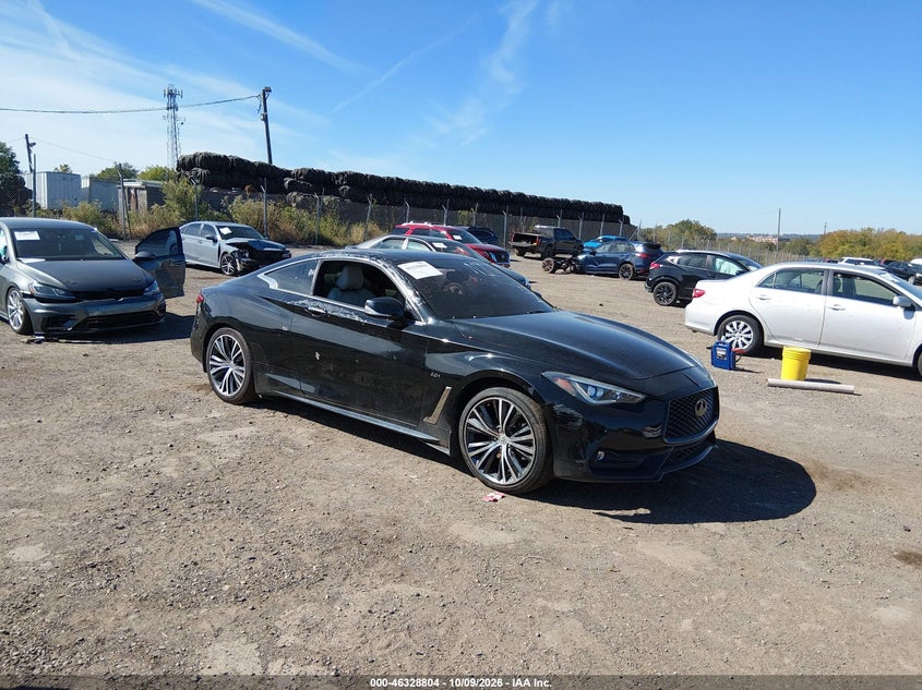 Vin: jn1cv7elxhm320704, lot: 46829057, infiniti q60 2.0t premium 20171