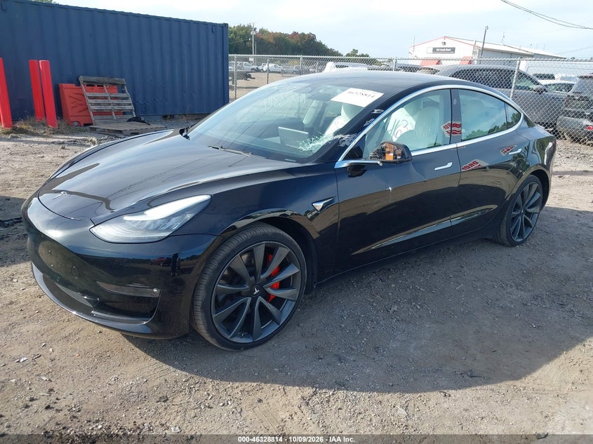 Vin: 5yj3e1eb3kf367364, lot: 46829067, tesla model 3 long range/performance 20192