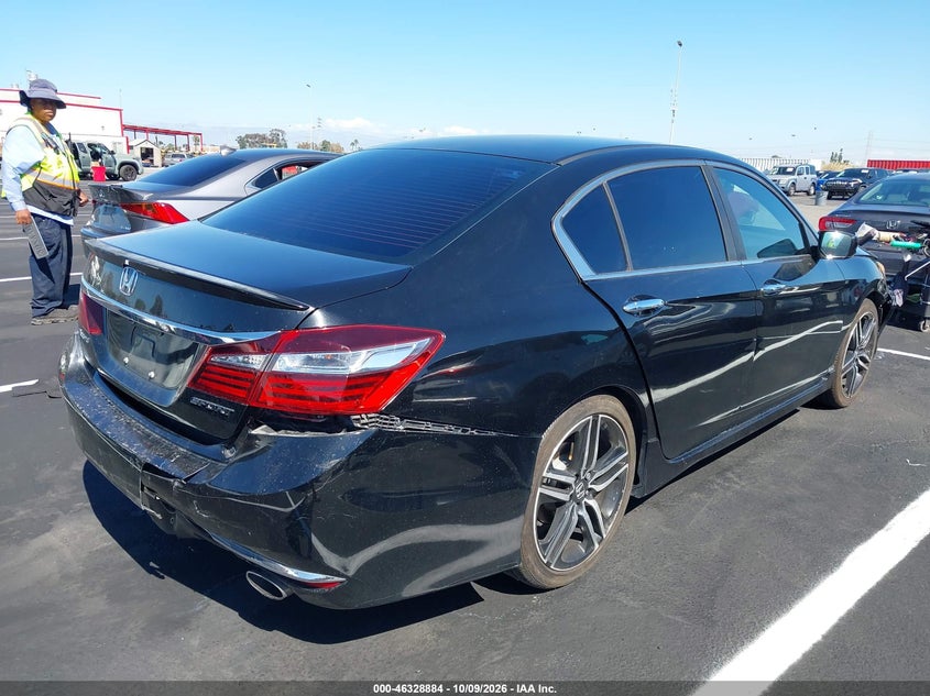 Vin: 1hgcr2f55ga187677, lot: 46829137, honda accord sport 20164