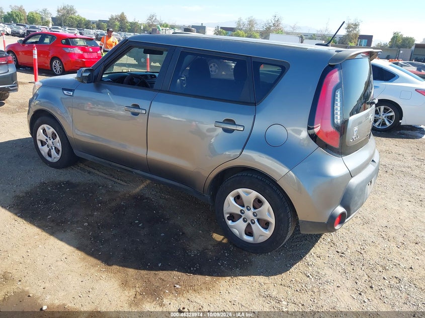 Vin: kndjn2a24f7220209, lot: 46829228, kia soul 20153