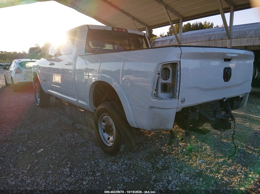 Vin: 3c6ur5fl5mg659674, lot: 46829331, ram 2500 laramie  4x4 6'4 box 20213