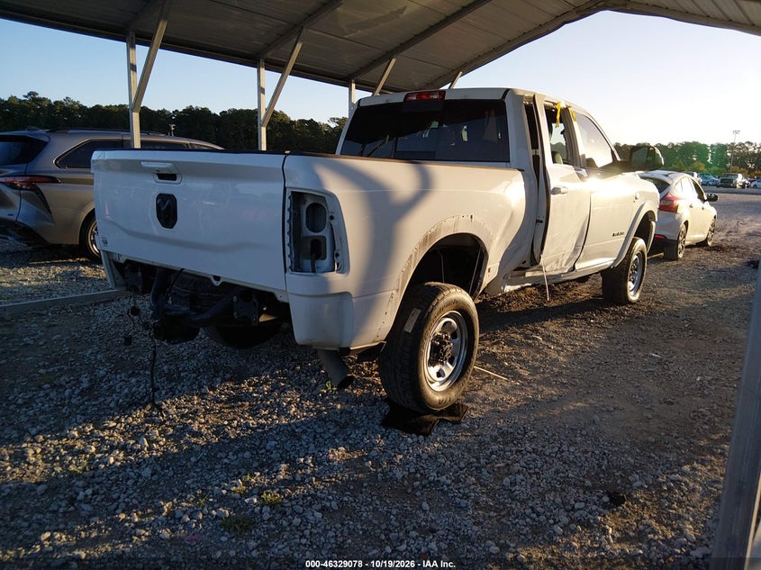 Vin: 3c6ur5fl5mg659674, lot: 46829331, ram 2500 laramie  4x4 6'4 box 20214