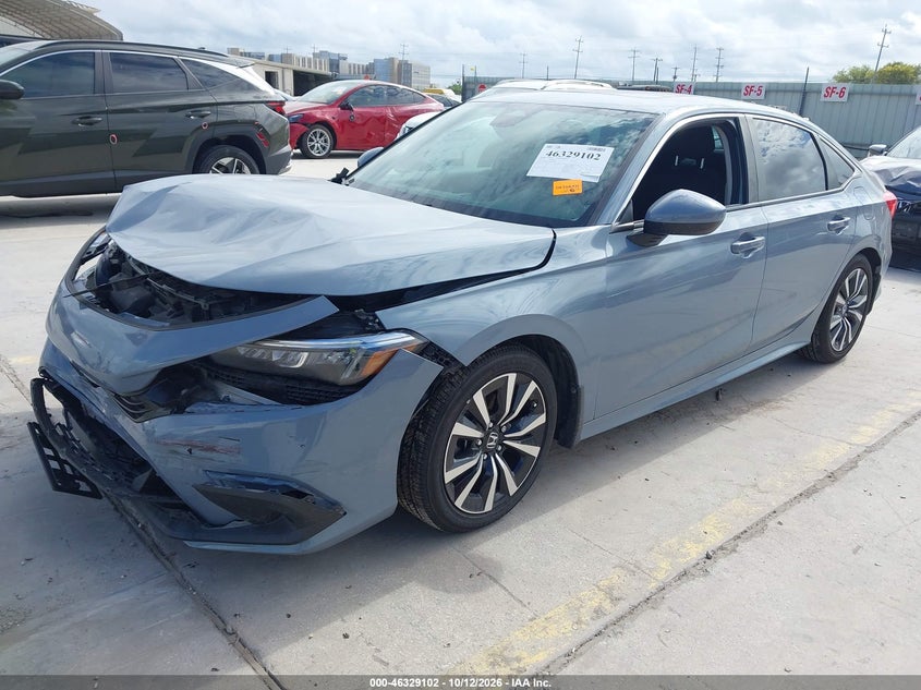 Vin: 2hgfe1f70ph315832, lot: 46829355, honda civic ex/ex w/o bsi 20232