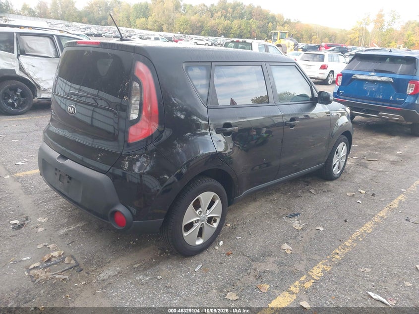 Vin: kndjn2a25e7746847, lot: 46829357, kia soul 20144