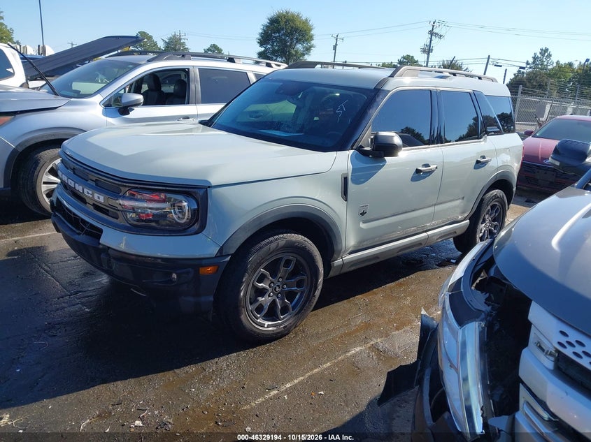 2021 Ford Bronco Sport Big Bend, Front End, IAAI, VIN 3FMCR9B66MRB31069 — photo 2