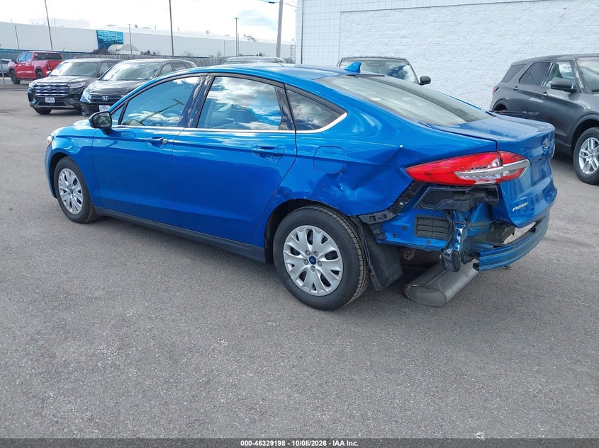 Vin: 3fa6p0g75lr234329, lot: 46829451, ford fusion s 20203