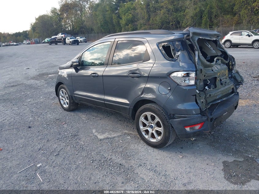 Vin: maj3p1te0jc207225, lot: 46829532, ford ecosport se 20183