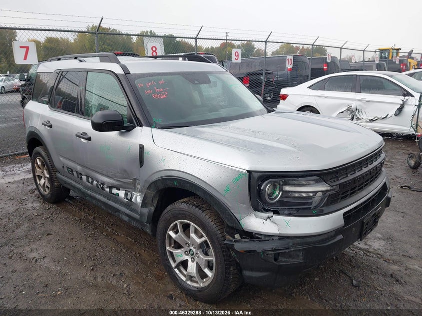 Vin: 3fmcr9a65nrd02168, lot: 46829541, ford bronco sport 20221